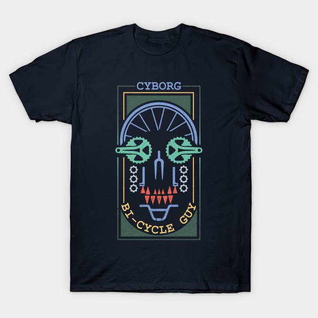 Bicycle Lover: Cyborg-Bicycle Guy T-Shirt by POD Anytime